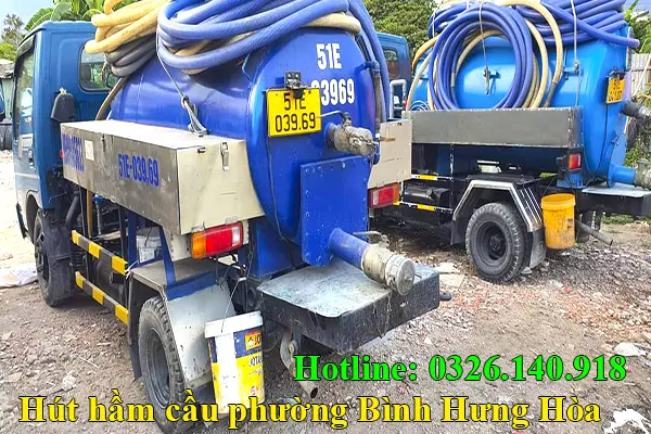dịch vụ hút hầm cầu phường Bình Hưng Hòa