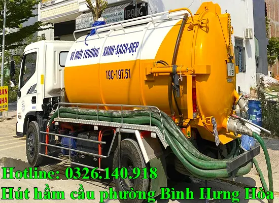 hút hầm cầu phường Bình Hưng Hòa chuyên nghiệp