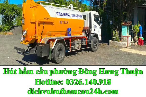 hút hầm cầu phường Đông Hưng Thuận TPHCM