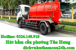 hút hầm cầu phường Tân Hưng