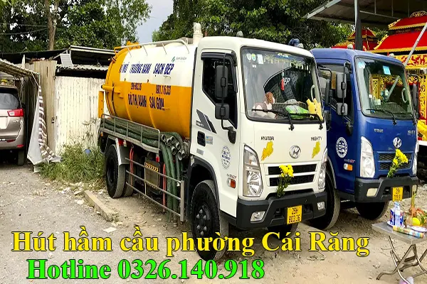 Hút hầm cầu Cái Răng, Cần Thơ gọi hotline 0326.140.918 hút hầm cầu Cái Răng uy tín
