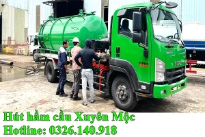 hút hầm cầu Xuyên Mộc